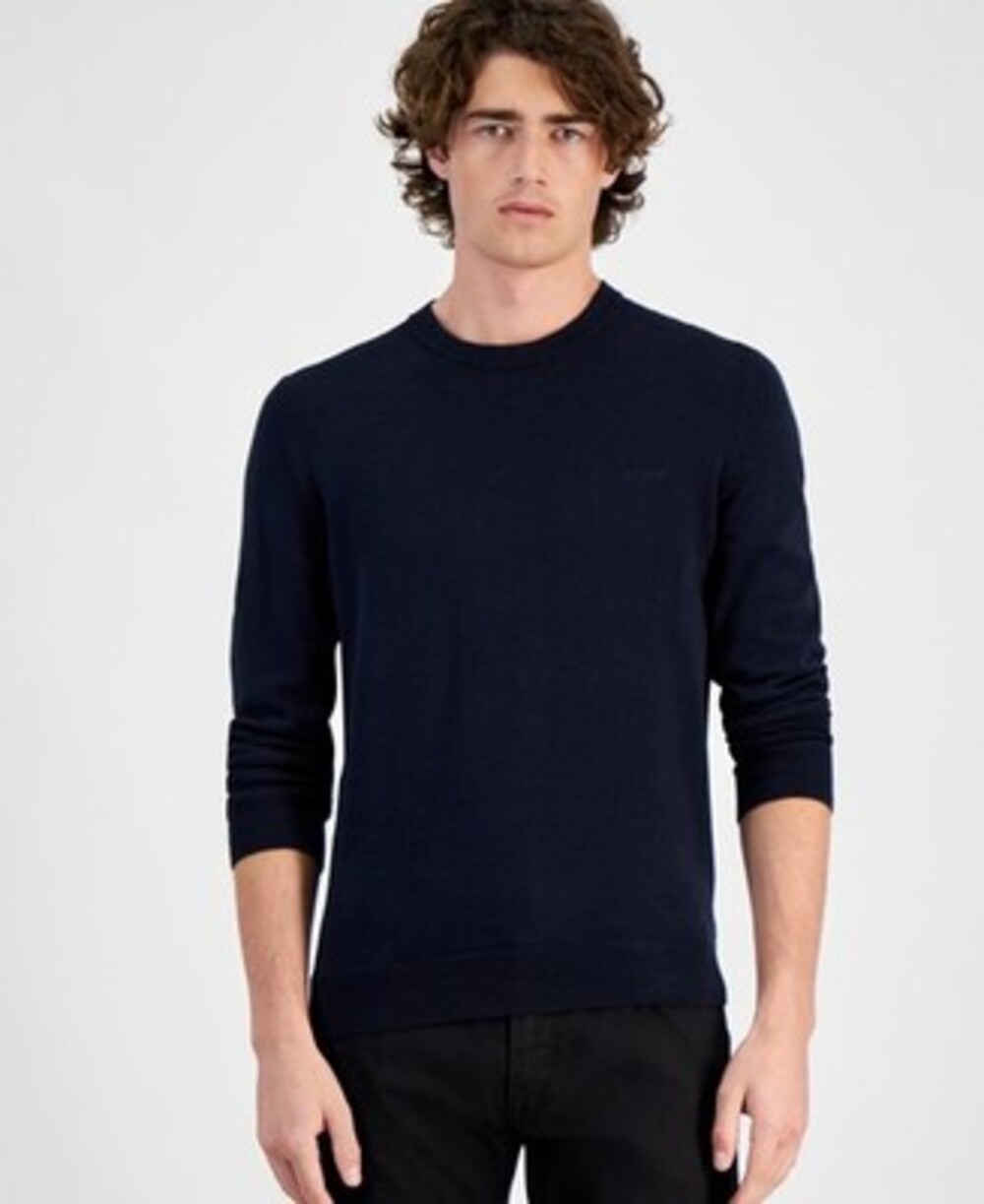 HUGO by Hugo Boss San Cassius Logo Sweater Men's XL Navy Long Sleeve Pullover